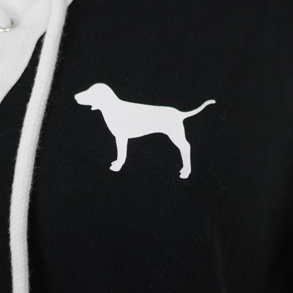 VS PINK Black dog logo long sleeve T-shirt loose - Picture 7 of 9